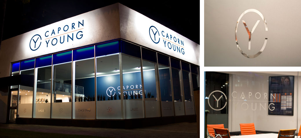 Caporn Young signage