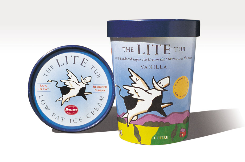 Low fat Ice cream packaging tubs