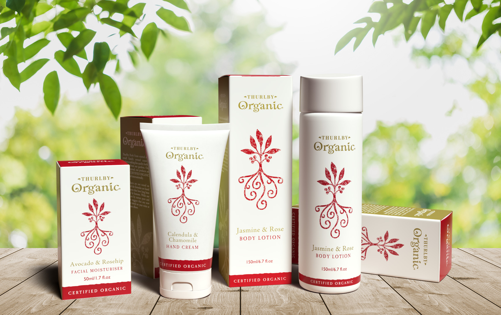 thurlby Organic brand identity design